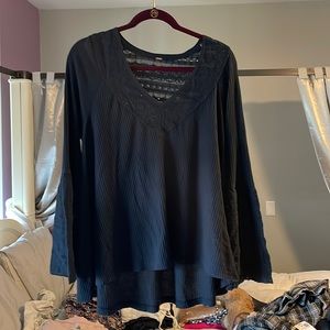 black free people long sleeve
